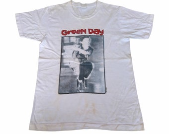 Vtg 1994 Green Day Dookie T-Shirt Green XL 90s Pop Punk Rock Band 
