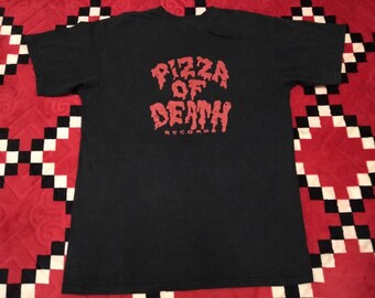 PIZZA OF DEATH RECORDS/tシャツ/XL/オレンジ/USA製 PIZZA OF DEATH RECORDS/tシャツ/XL/オレンジ/USA製