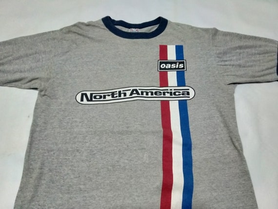 oasis 1996年 tour 希少 MADE IN U.S.A.◀Ｌ▶ Oasis - 1996 Tour Horizontal Stripes White | eBay