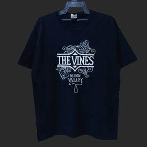 Vintage Y2K the Vines Australian Rock Band Black Large T Shirt the