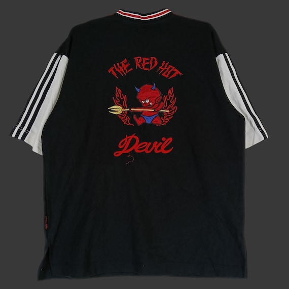 Vintage 90s Dogtown Devil Black Red Xlarge Jersey Dog Town