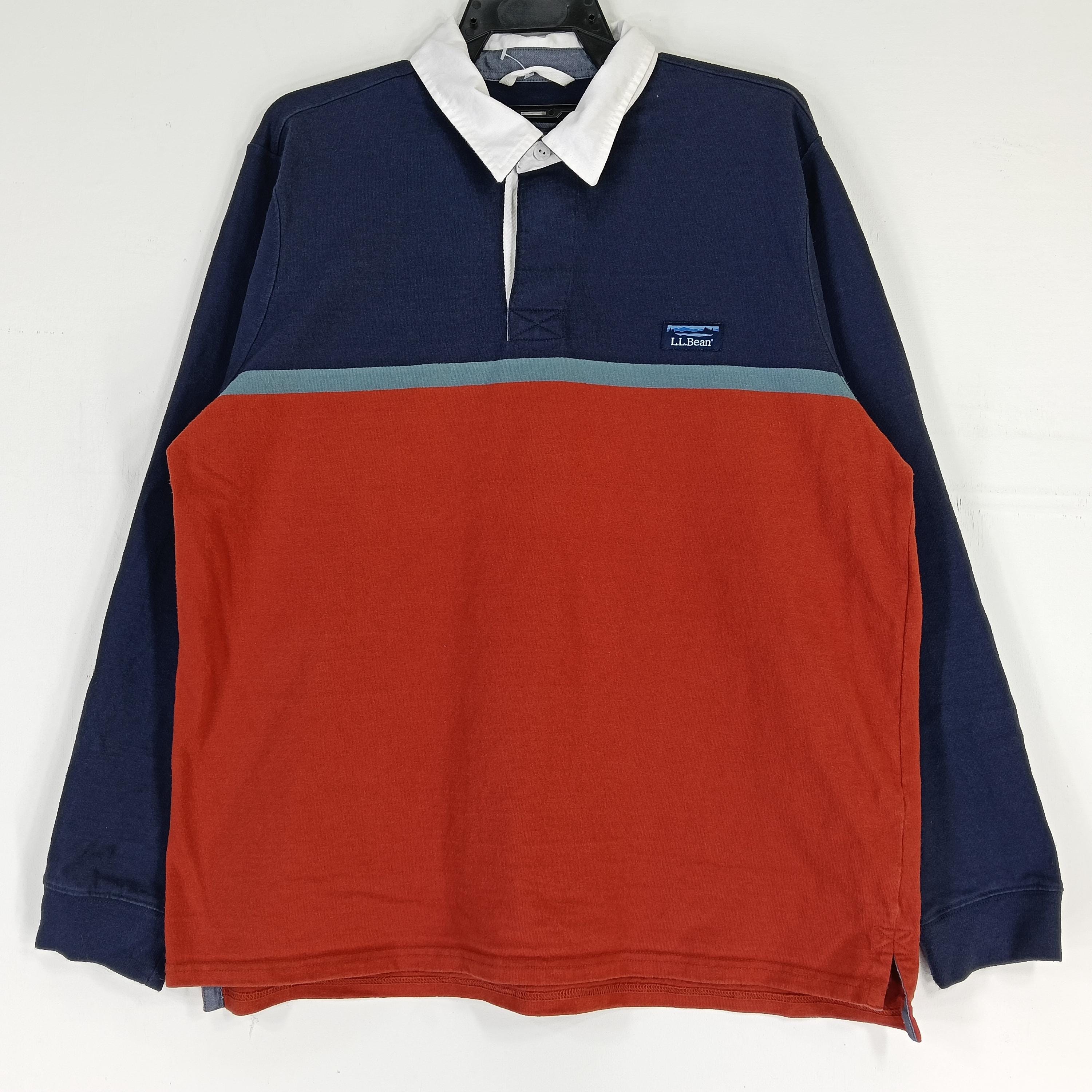 世界の Shirt Rugby Polo Bean L.L Vintage Xxlarge Shirt Bean LL ウェア