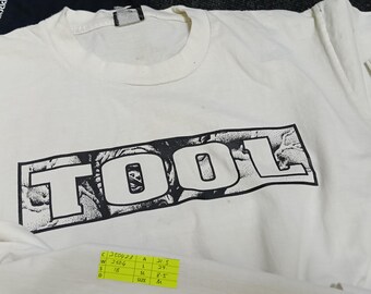 Vintage Tool American Rock Band White Medium T Shirt Tool Band Vintage Tool American Rock Band White Medium T Shirt Tool Band