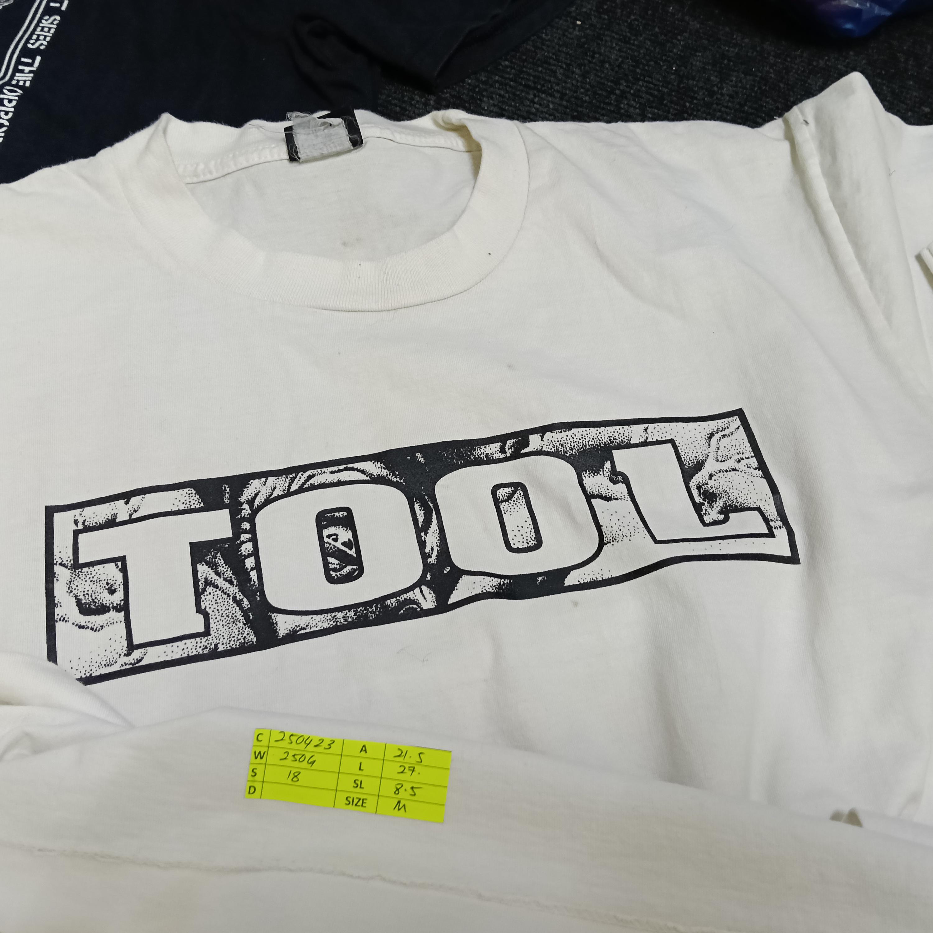 Vintage Tool American Rock Band White Medium T Shirt Tool Band