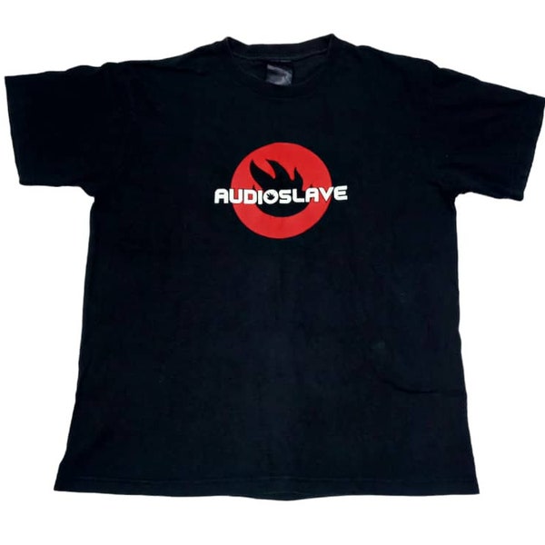 Vintage Audioslave Rock Indie Band Medium Schwarzes T-Shirt Audioslave Band Musik Konzert Tour Größe M
