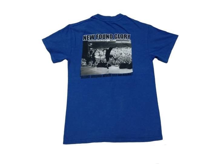Vintage New Found Glory American Rock Band Blue Small T Shirt