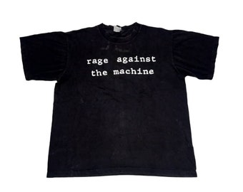 Vintage Rage Against The Machine Alternative Rock Band Black Large T Shirt Music Concert Rock Tour Rage Against The Machine Band Tees Size L