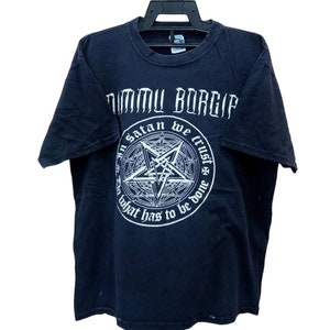 T-shirt Vintage Talk West - Death Metal Norvégien - RARE - Taille L - Noir - American Apparel - Années 90