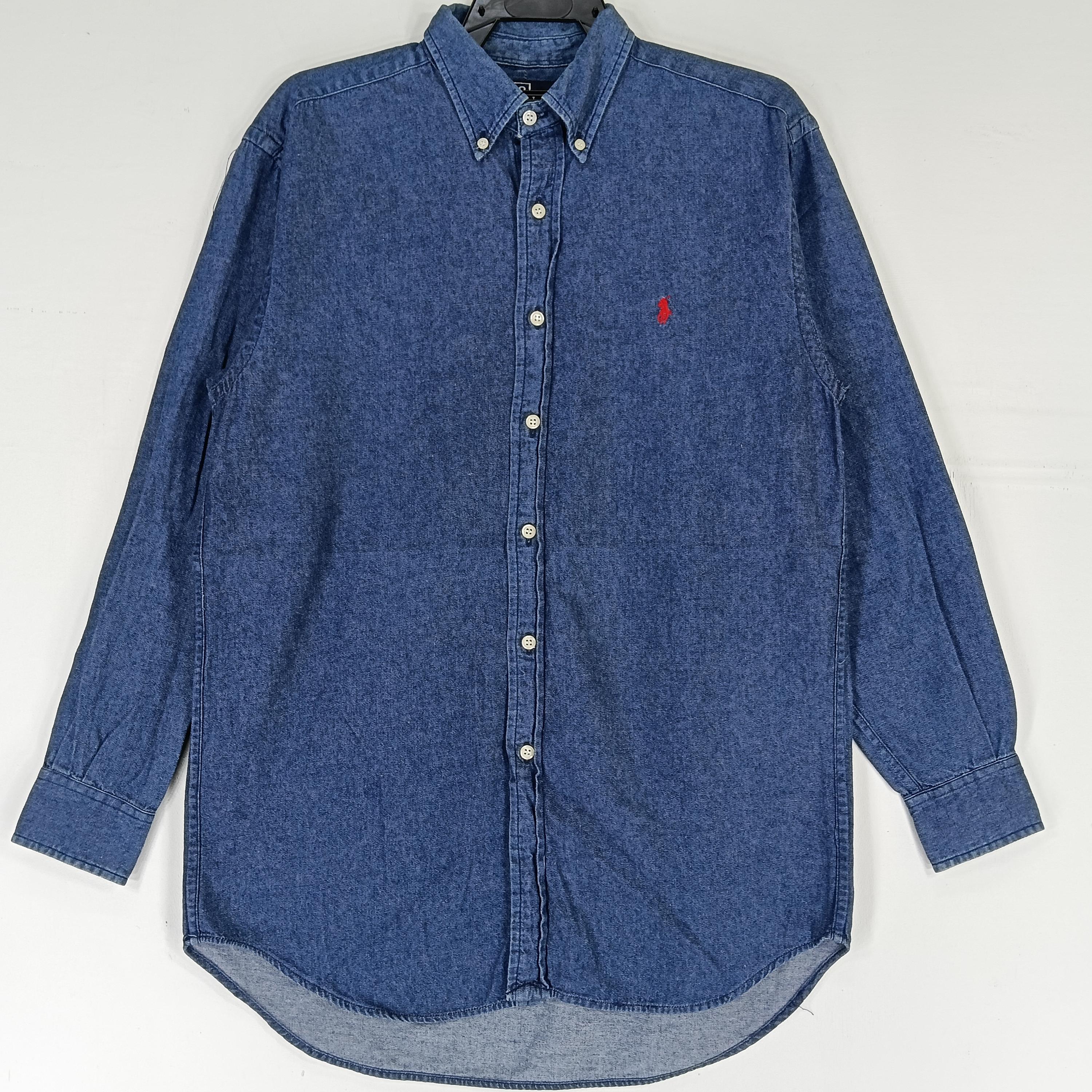 【希少・美品】80s 90s Polo Country G9 Vintage Polo Country Ralph Lauren Jeans Shirt Medium 90s Polo Pony