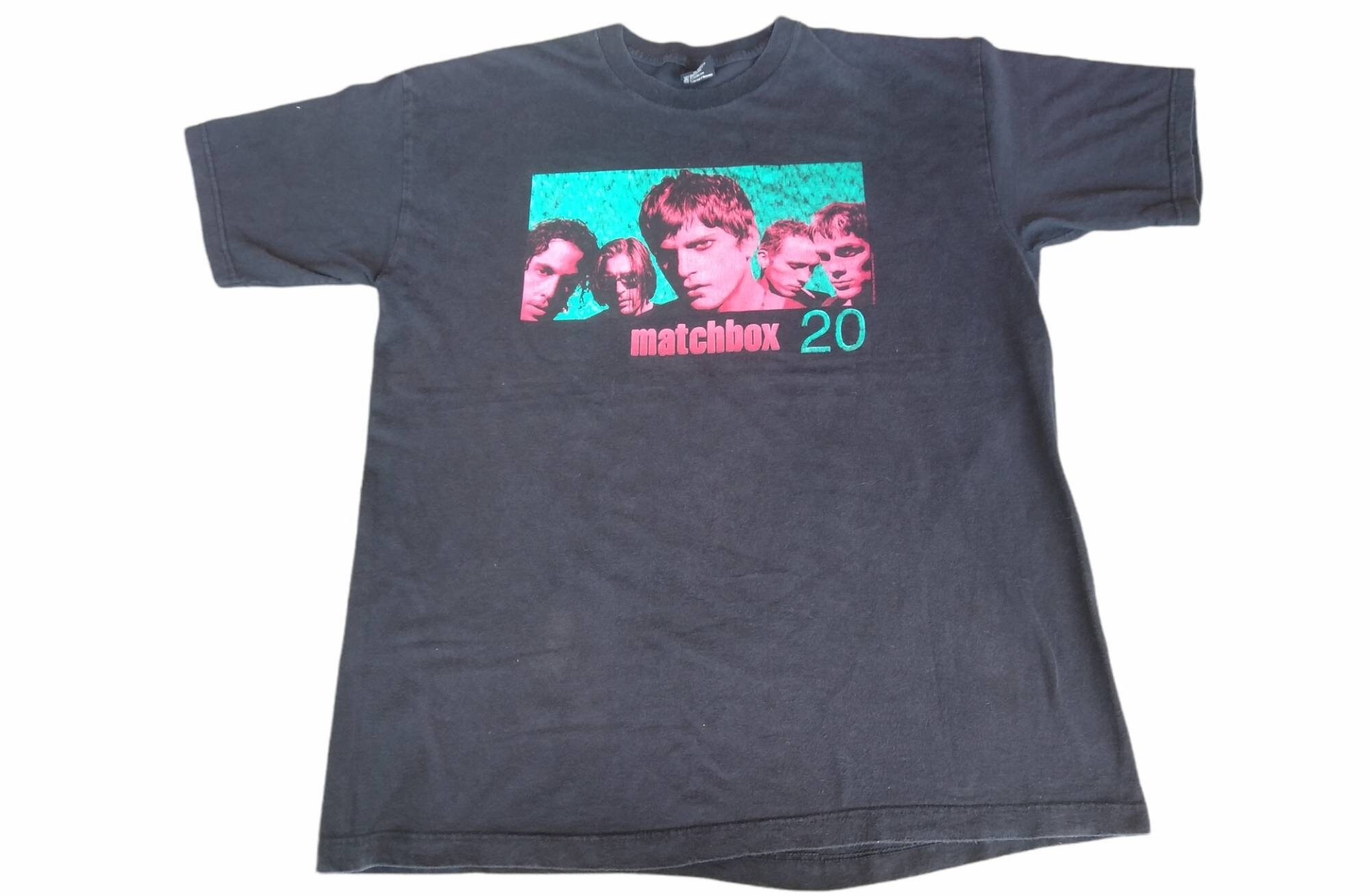 Vintage 90's Matchbox Twenty American Rock Band Black Xlarge T