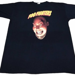 Vintage 90's Foo Fighters American Rock Band Black Xlarge T Vintage 90's Foo Fighters American Rock Band Black Xlarge T
