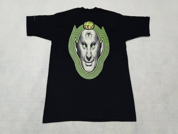 Vintage Cyber God One Eyes Million Dollar America Black Large T