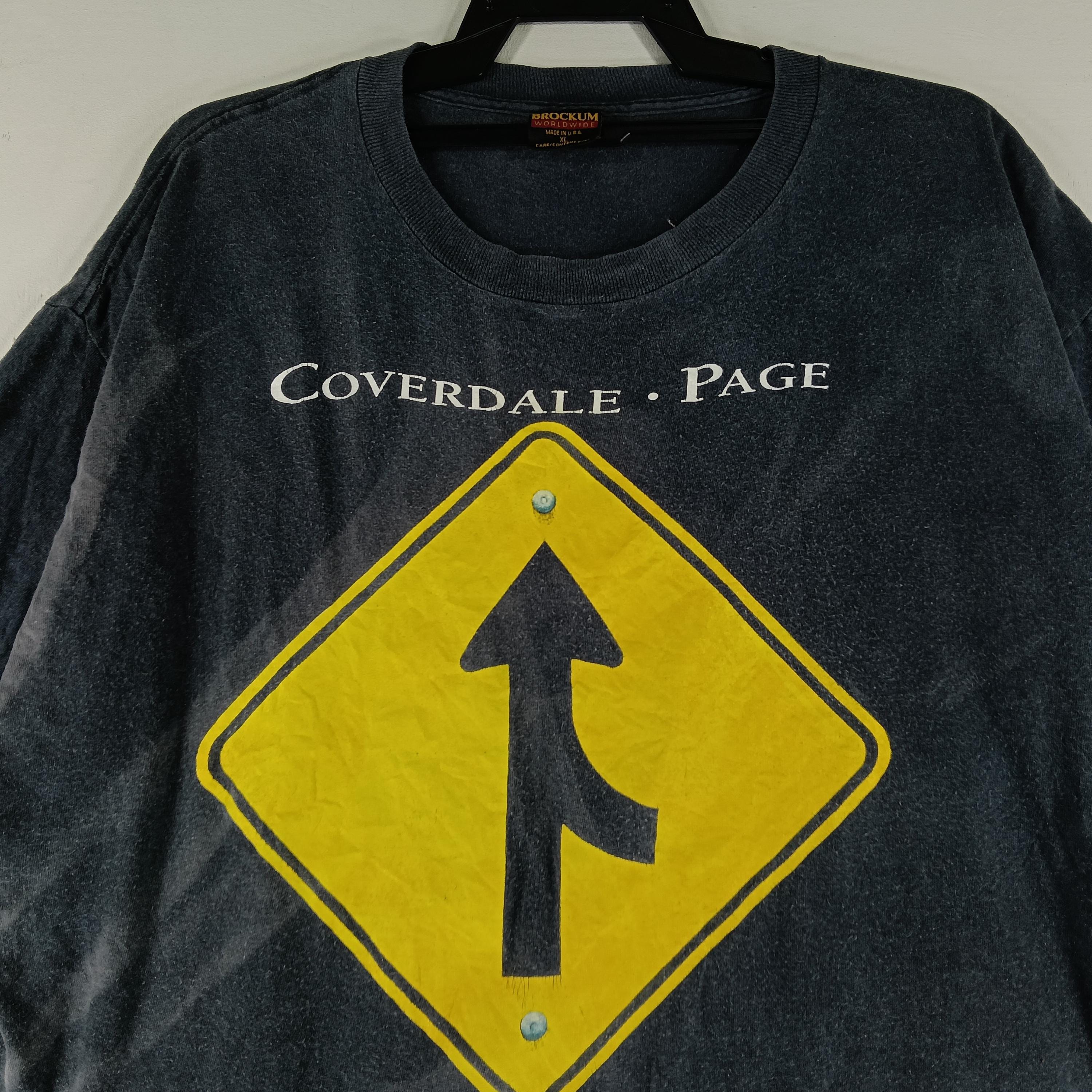 COVERDALE PAGE 1993年 JAPANツアー Tシャツ ビンテージ Vintage 90's English Singer David Coverdale Guitarist Jimmy Page