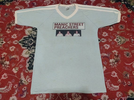 Vintage Manic Street Preachers Welsh Rock Indie Band Blue
