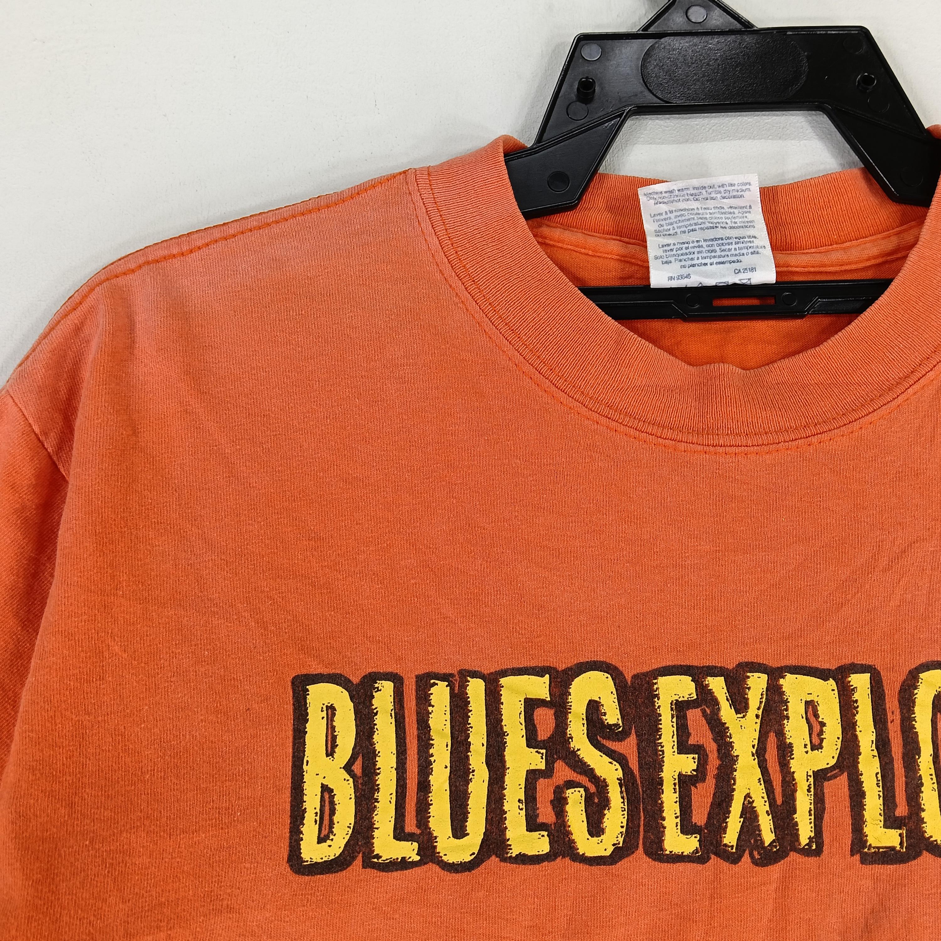 Vintage Y2K Jon Spencer Blues Explosion Band Orange Medium T Shirt