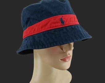 Vtg 90s Polo by Ralph Lauren Made in USA Fitted Bucket Hat - Etsy