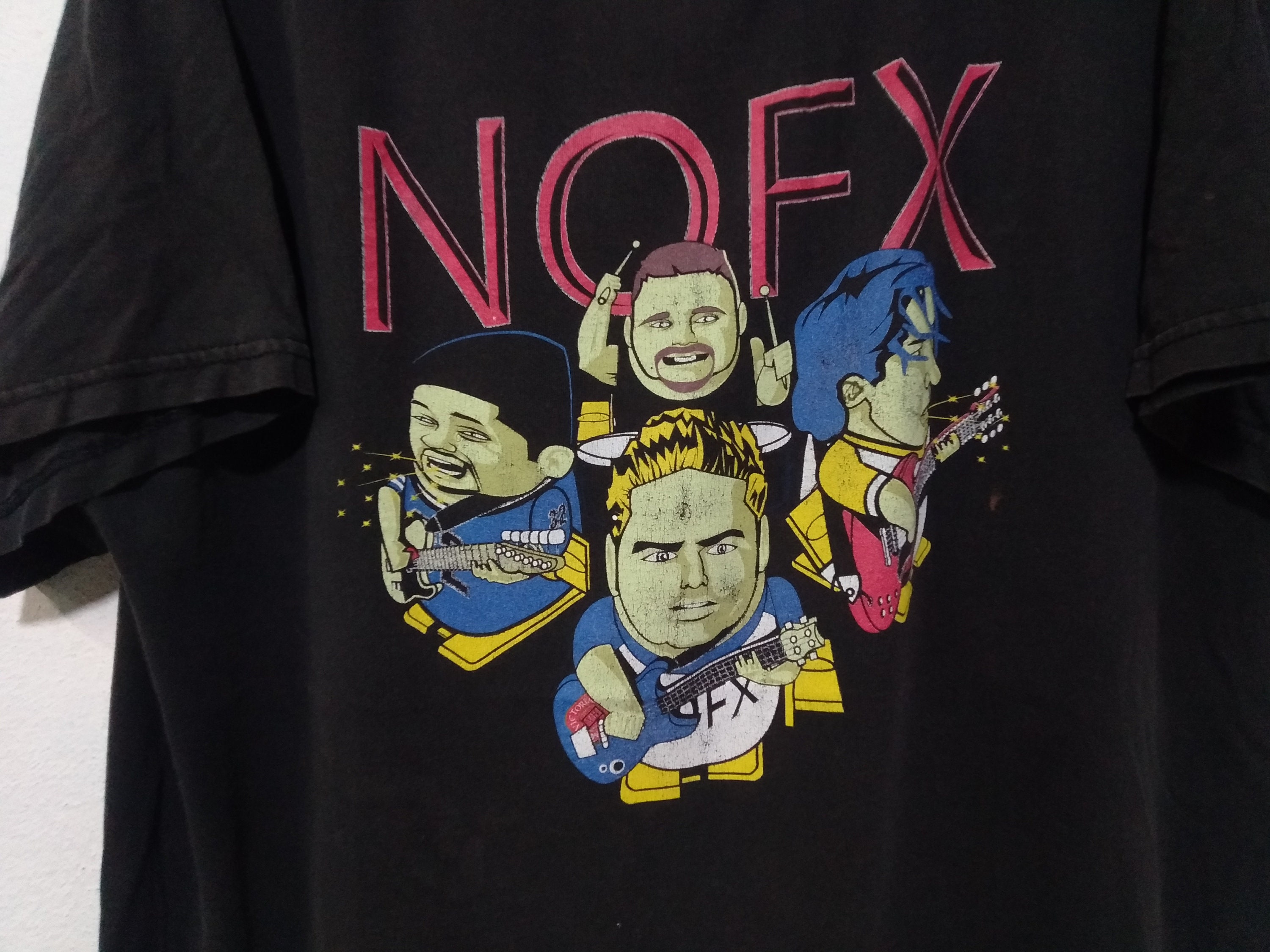 Vintage NOFX Punk Band Black Xlarge T Shirt Nofx Band Genre Punk