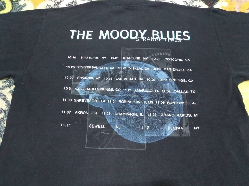 ヴィンテージ 90 年代 ムーディー ブルース バンド ブラック T シャツ