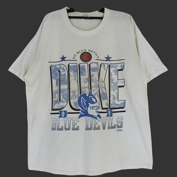 Vintage 90's Duke Blue Devil Basketball White Xlarge White T Shirt