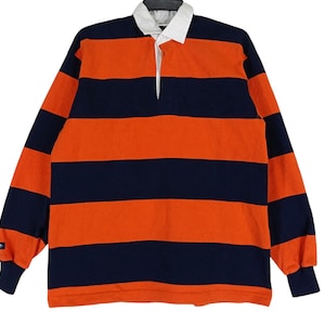 Vintage 90's Barbarian Polo Stripes Shirt Medium Polo Barbarian