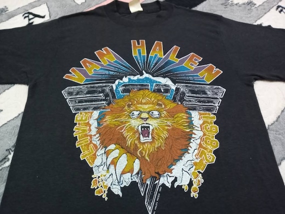 Vintage Van Halen 80s band medium t shirt