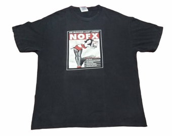 Vintage 90s Nofx Band : Monster Tour 1994 Punk Music T-shirt