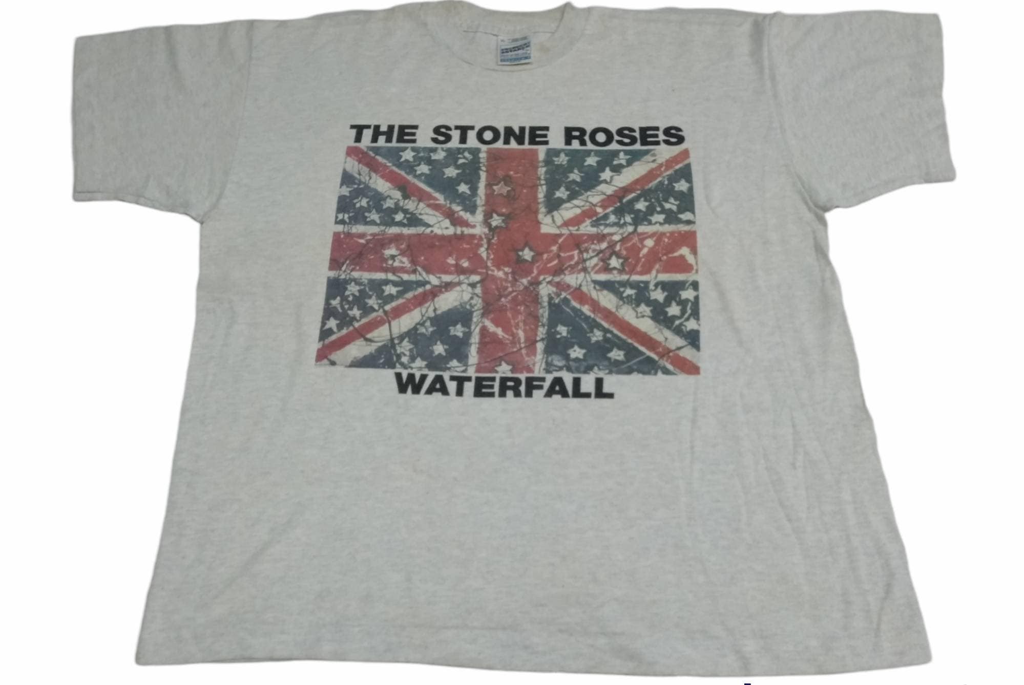 【半額SALE】vintage 90's THE STONE ROSES TEE Vintage 90's the Stone Roses Waterfall Album Grey Xlarge T