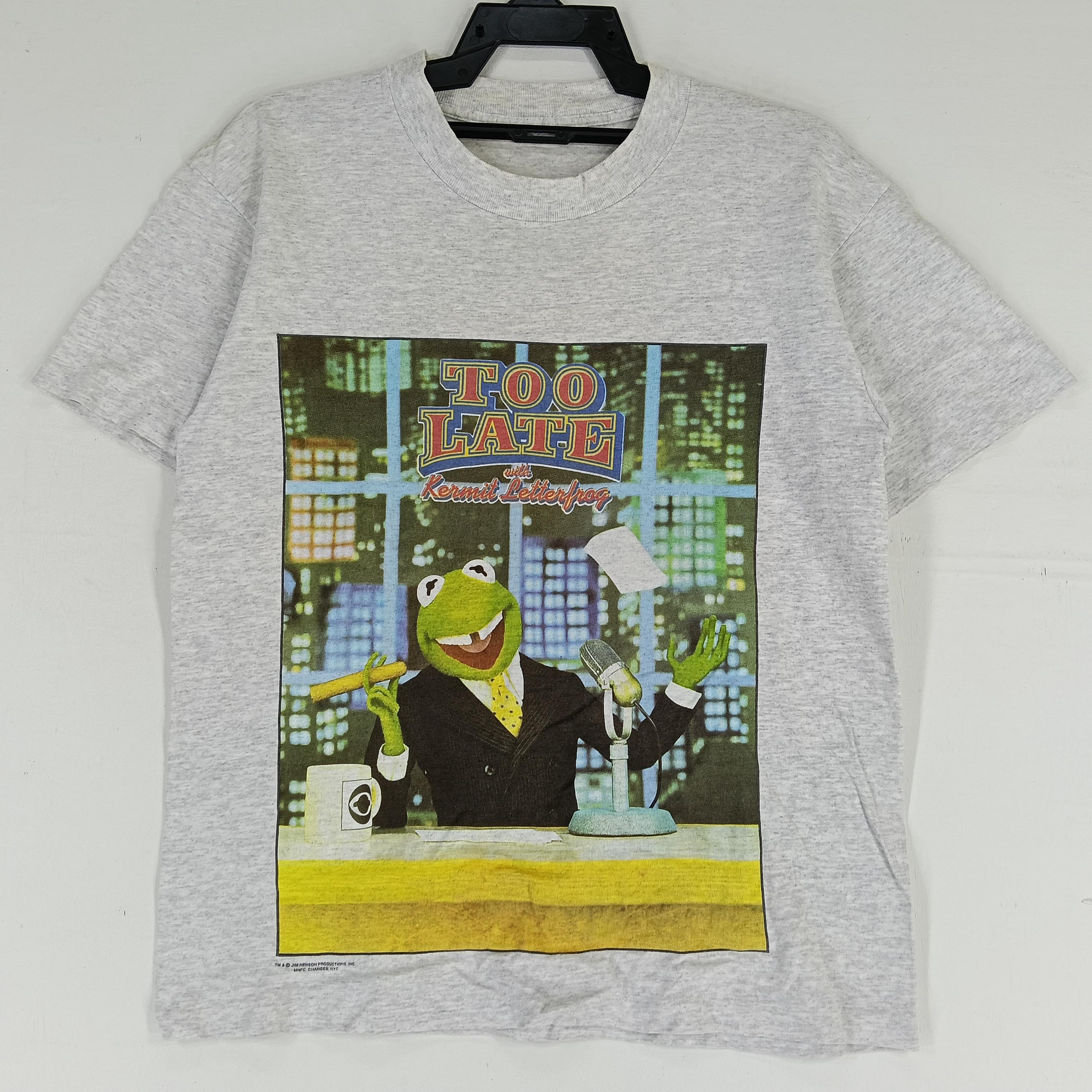 Vintage 90s Kermit Letterfrog Parody Small T-shirt Vintage 1990s