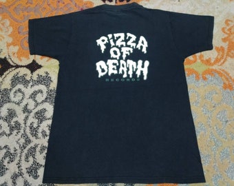 PIZZA OF DEATH RECORDS/tシャツ/XL/オレンジ/USA製 PIZZA OF DEATH RECORDS/tシャツ/XL/オレンジ/USA製