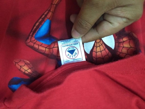 Vintage Spiderman Marvel Movie Red Large T Shirt … - image 4