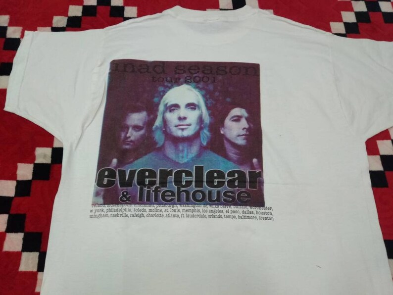 Vintage Matchbox Twenty American Rock Band White Xlarge T Shirt Mad ...