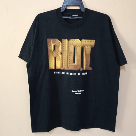 Vintage R.I.O.T Righteous Invasion of Truth by Carman Black Large