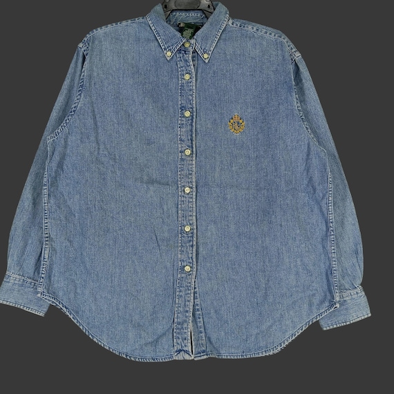 ヴィンテージ ポロ ラルフローレン ジーンズ シャツ Lサイズ 90年代