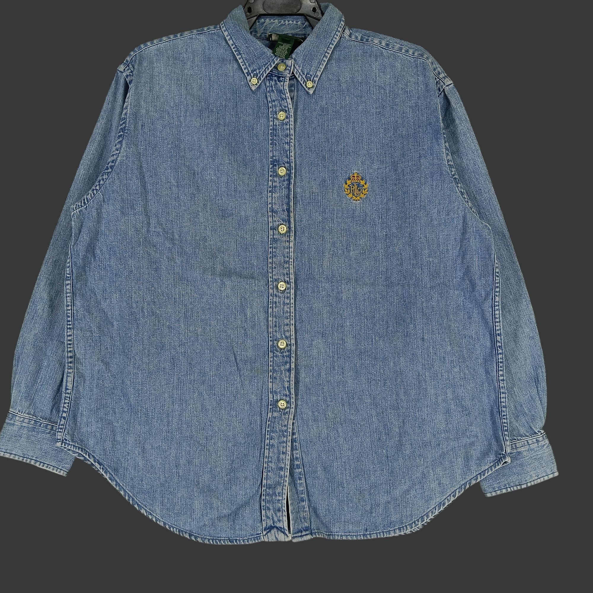 ヴィンテージ ポロ ラルフローレン ジーンズ シャツ Lサイズ 90年代