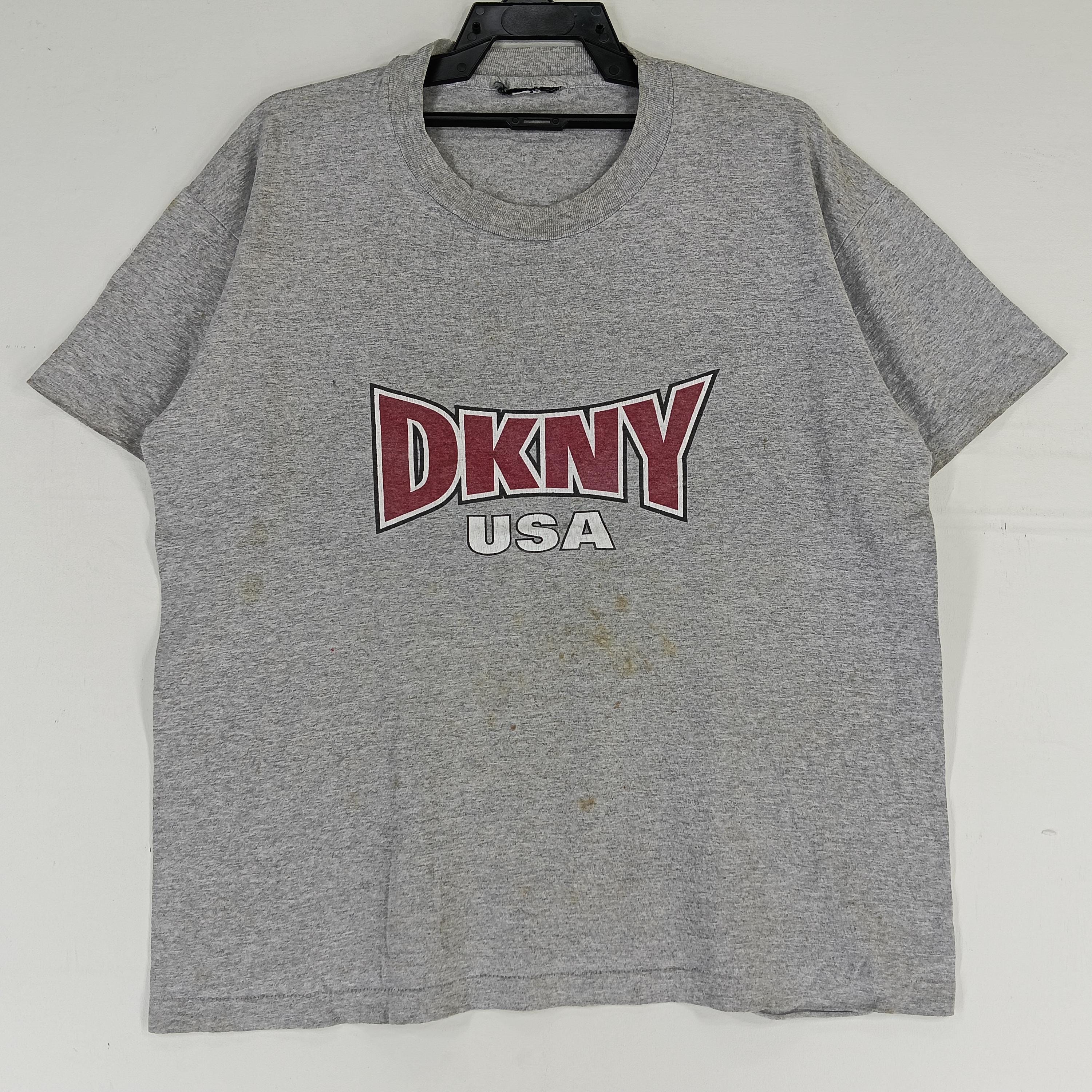 Vintage 90's Dkny Usa Grey T Shirt Large Dkny Sport Jeans Casual