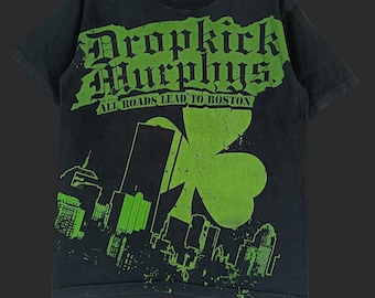 Vintage 00s Dropkick Murphys Shipping up to Boston Big Logo Nice