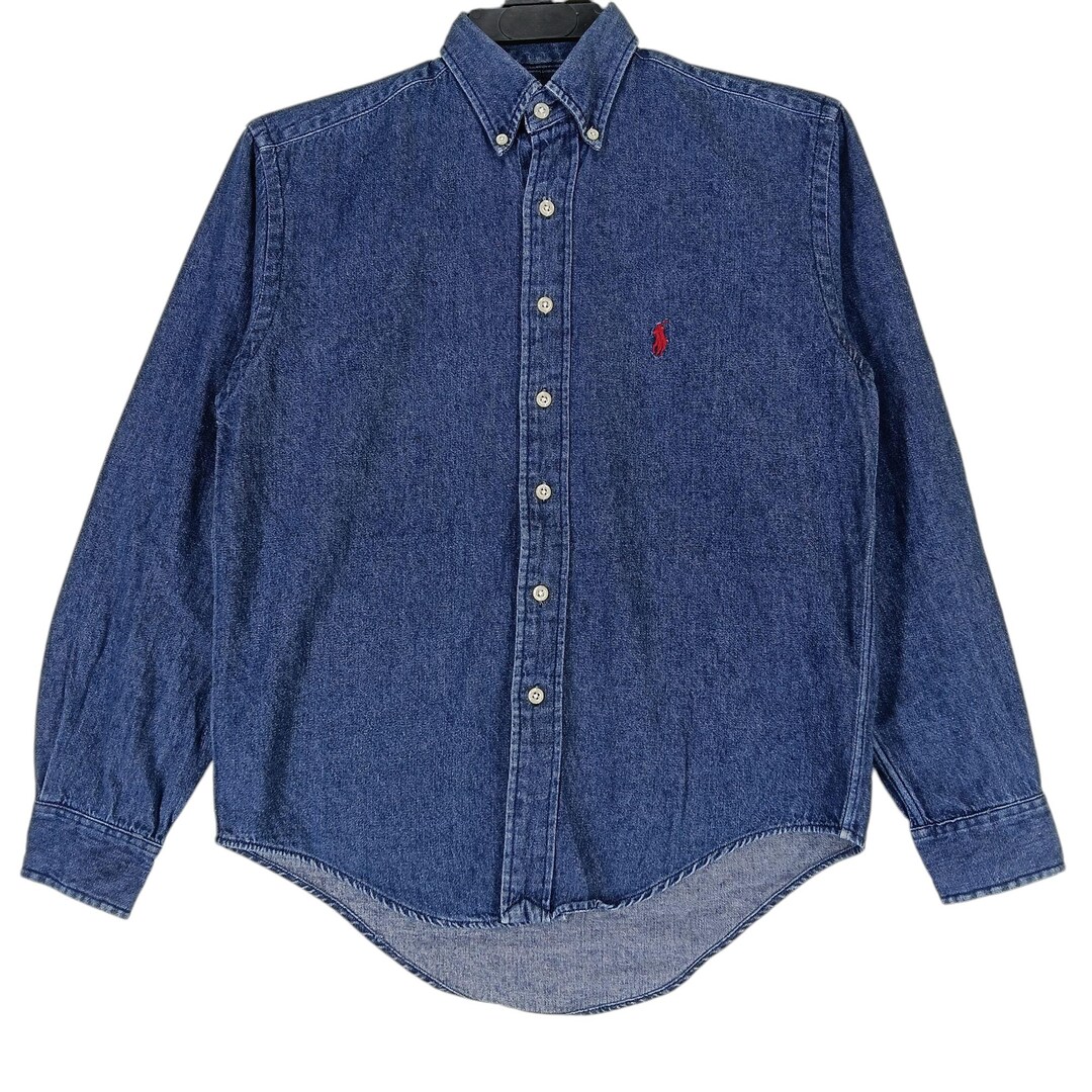 Vintage Polo Country Ralph Lauren Jeans Shirt Small 90s Polo Pony