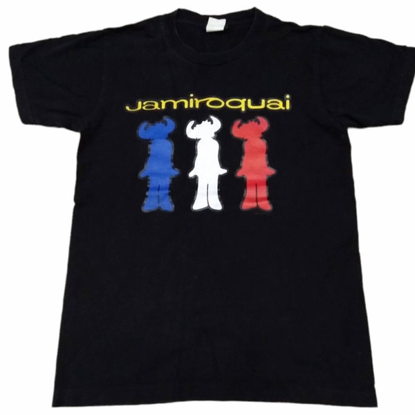 Vintage Jamiroquai English Funk Acid Jazz Band Medium Black T Shirt Music Concert Shirts Tees Tour Size M