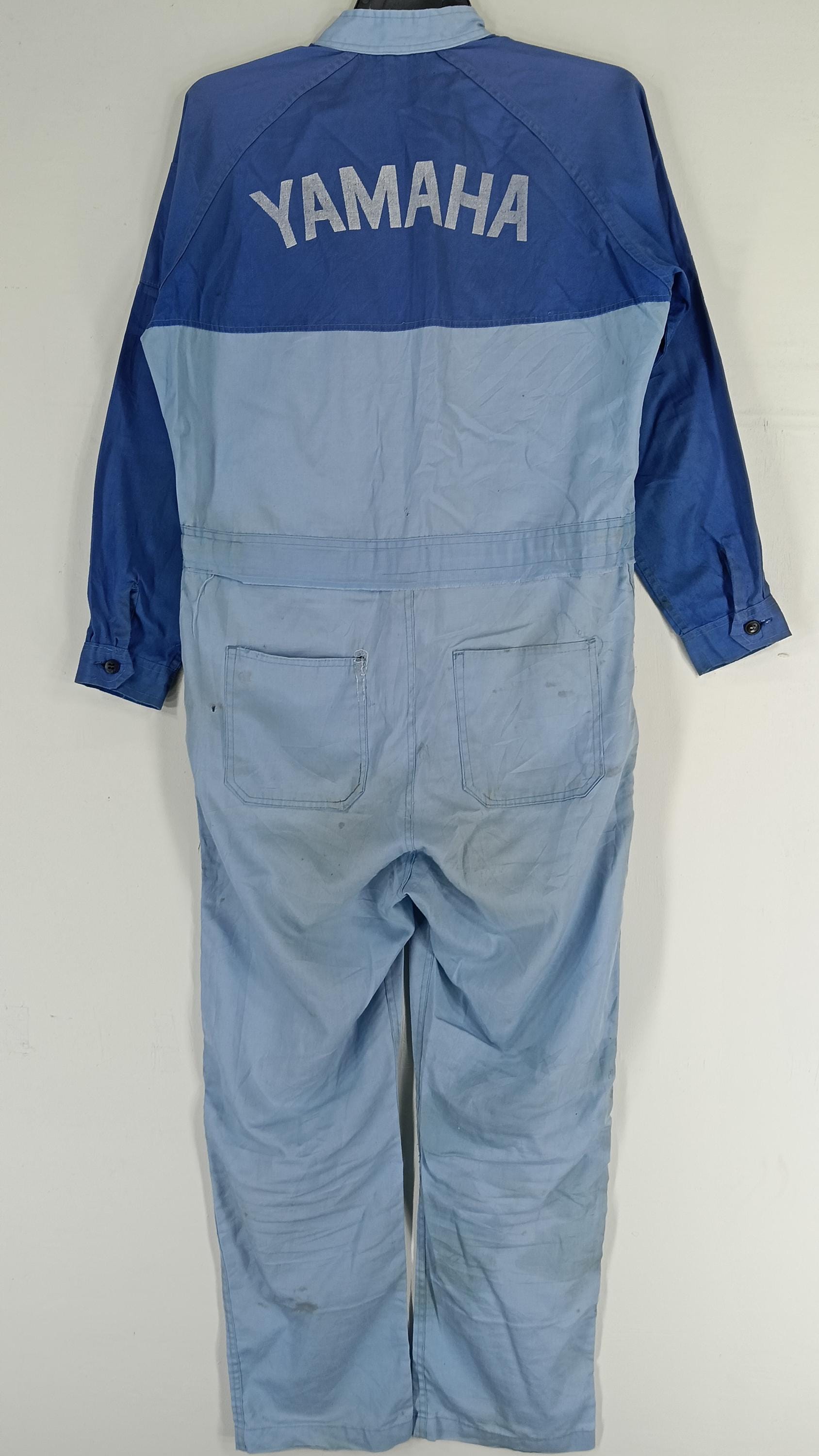 90s TEAM YAMAHA レーシングつなぎオールインワンビンテージ VINTAGE 90s Yamaha Team Race Jacket Motocross Supercross Blue