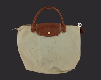 Vintage Longchamp Nylon Tote Bag Iconic Le Pliage Style Longchamp Everyday Essential Bag