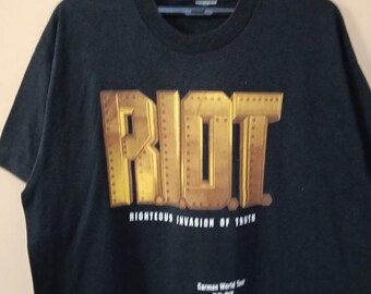 Vintage R.I.O.T Righteous Invasion of Truth by Carman Black Large