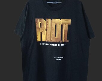 Vintage R.I.O.T Righteous Invasion of Truth by Carman Black Large