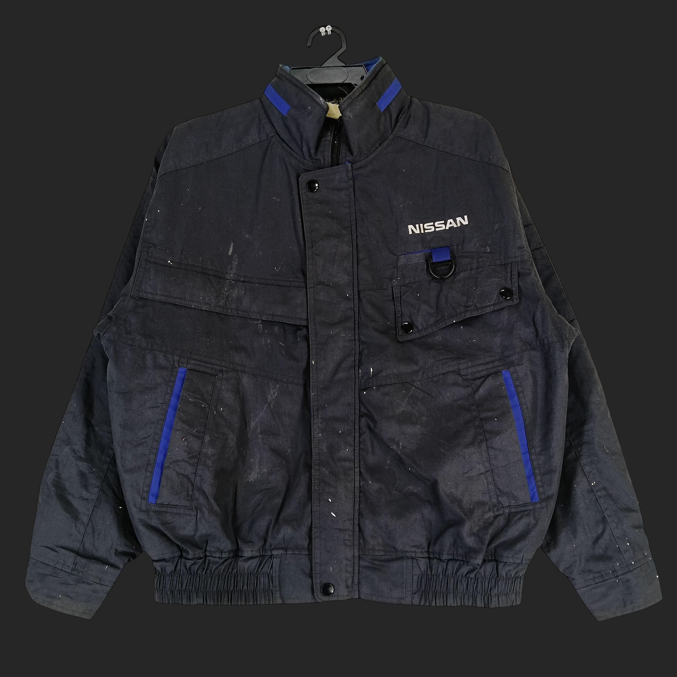 Vintage 90's Nissan Dark Blue Motorsport Large Jacket Nissan