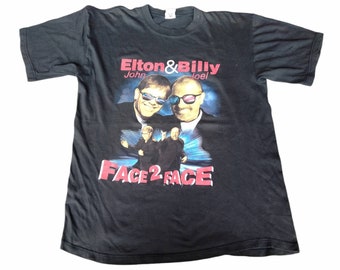 Vintage 90s Elton John and Billy Joel : Summer 1998 Music T-shirt