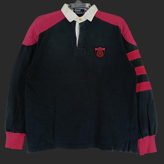 Vintage 90's Polo Ralph Lauren Polo Stripes Shirt Medium Polo