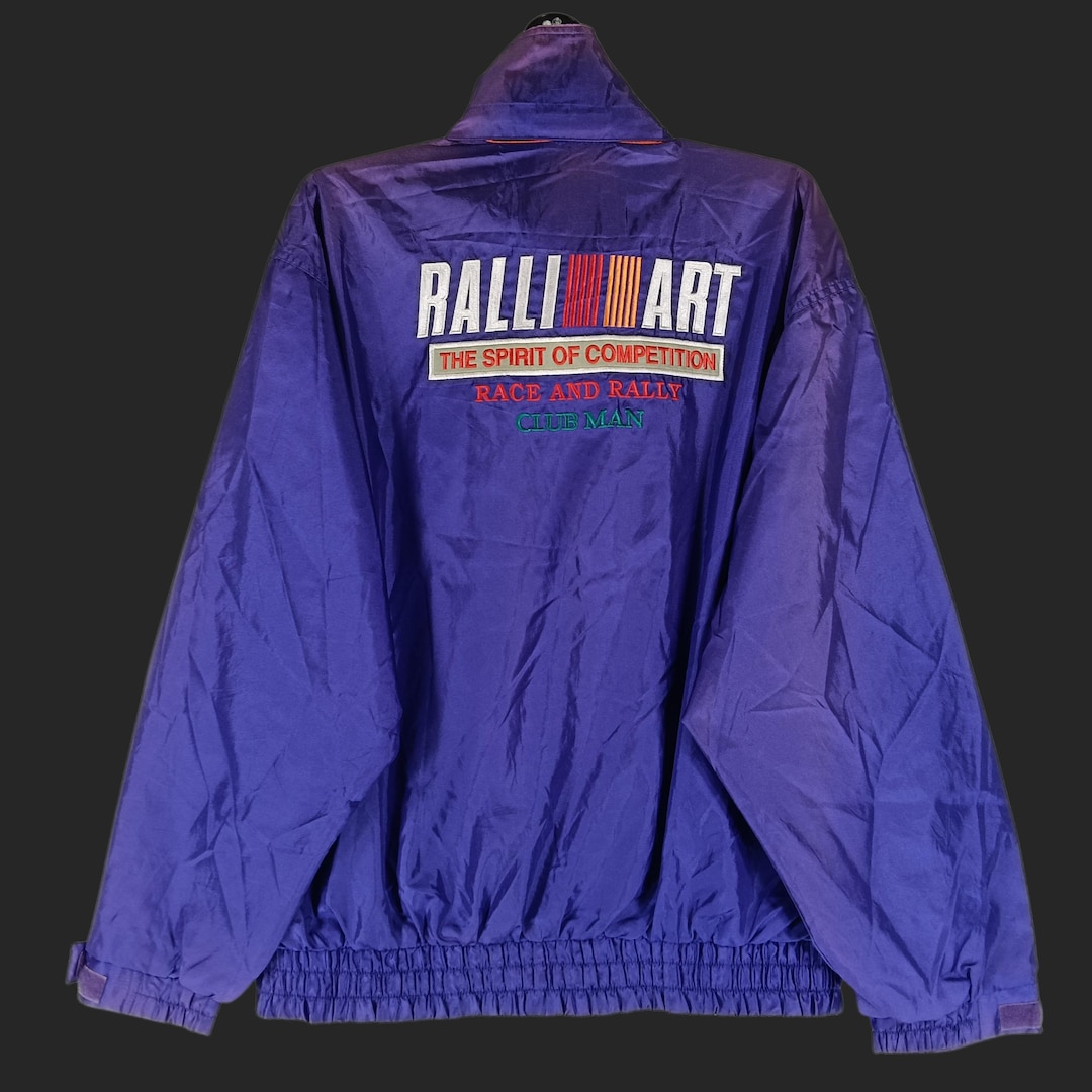 Vintage 90's Ralli Art Motorsport Purple Xlarge Sun Faded Jacket ...