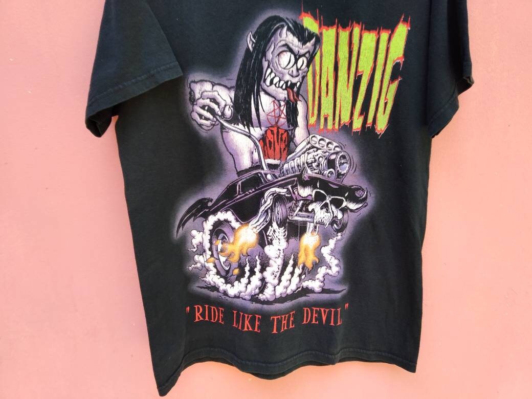 Vintage Danzig American Heavy Metal Band Medium Black T Shirt