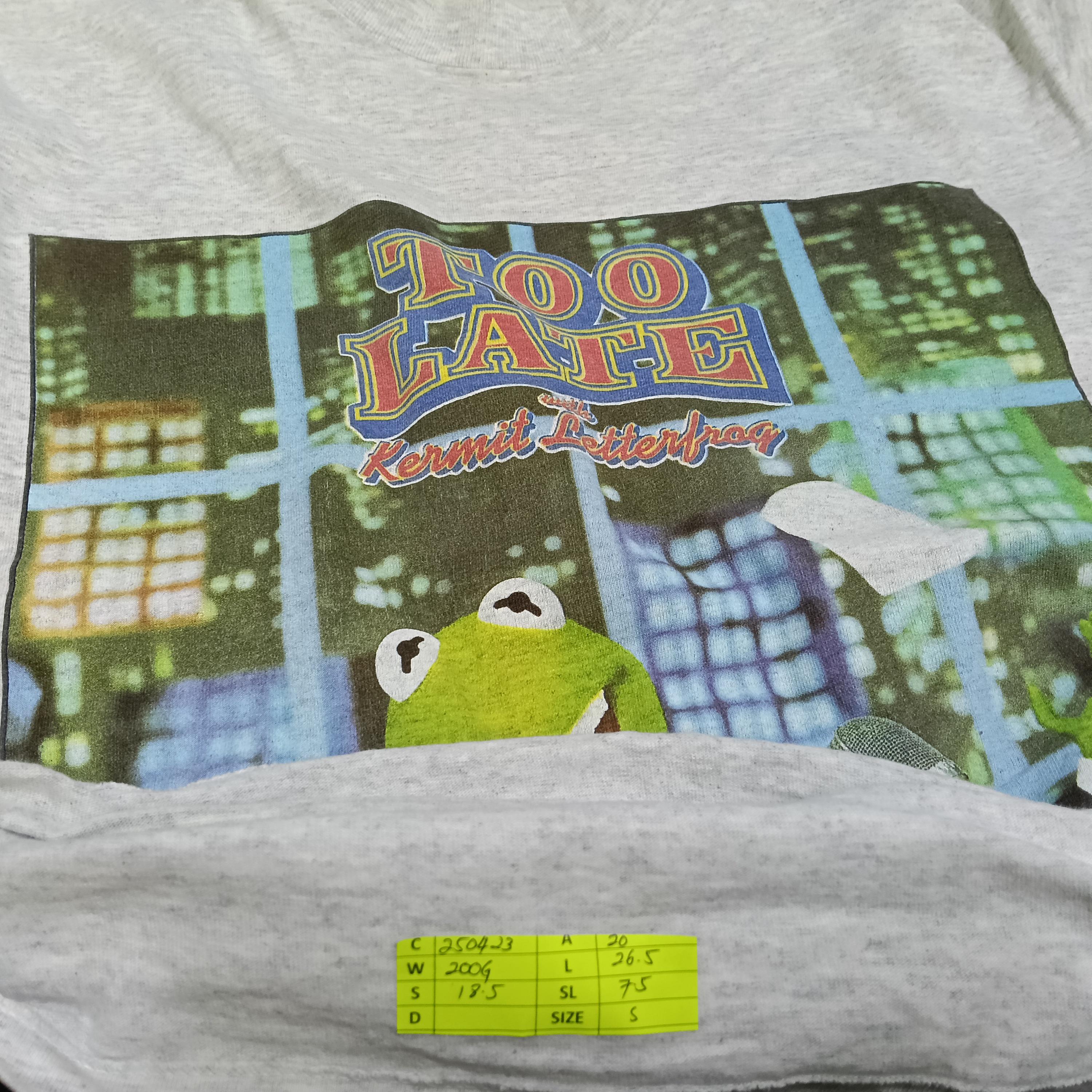 Vintage 90s Kermit Letterfrog Parody Small T-shirt Vintage 1990s