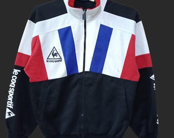 Vintage 90's Le Coq Sportif Track Top Jacket Medium Multicolor