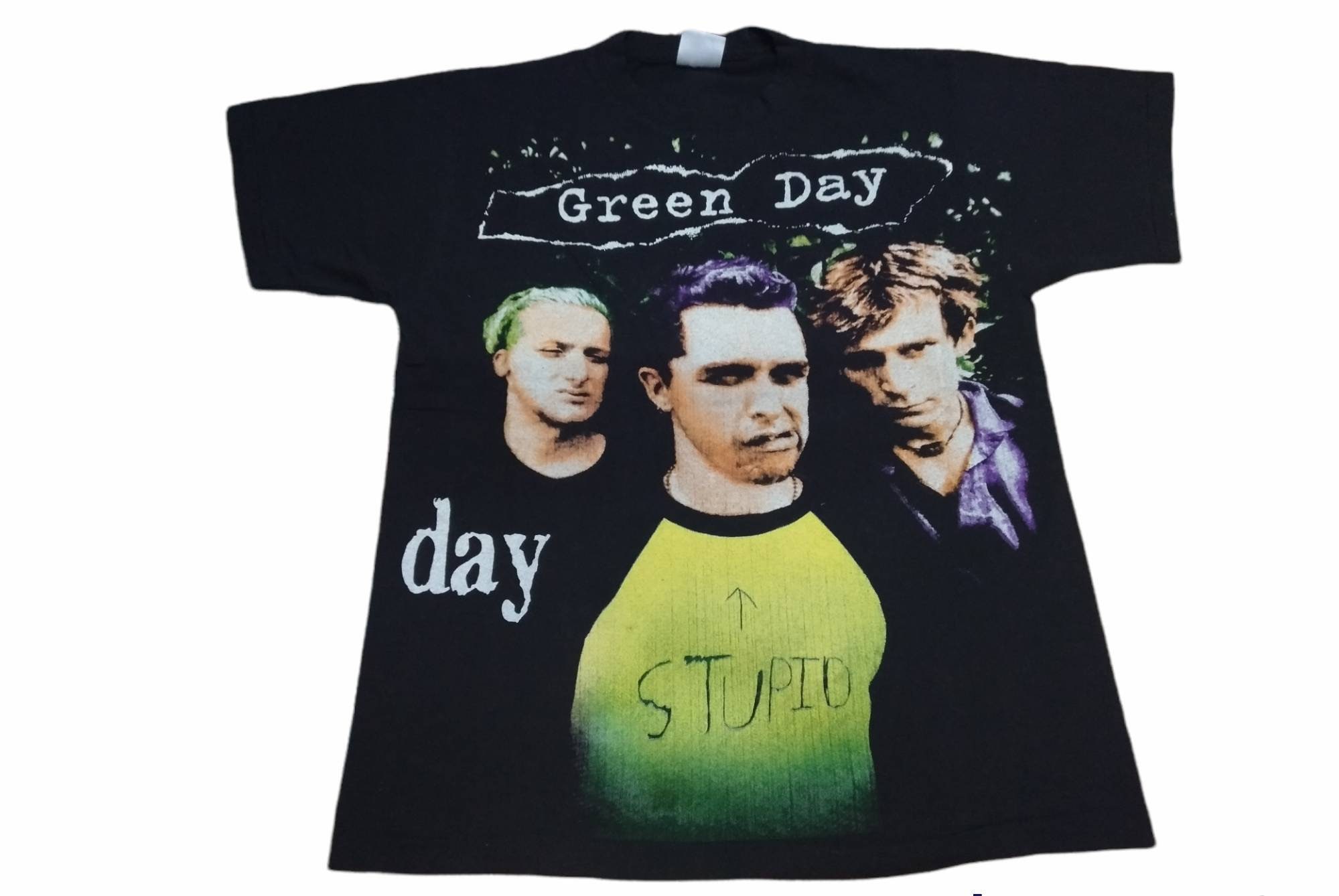 Vintage Greenday Band Rock Punk Black Large Dookie Tour T Shirt